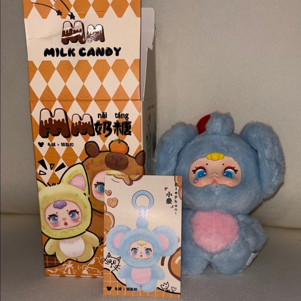 Blue and Pink Stuffed Animal Accessory